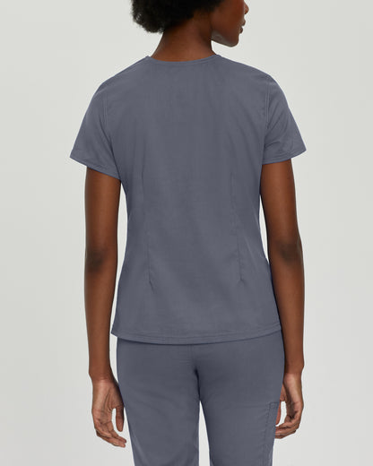 ProFlex 3-Pocket V-Neck Top  | Steel