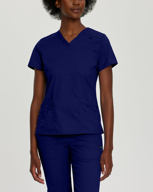 ProFlex 3-Pocket V-Neck Top  | True Navy