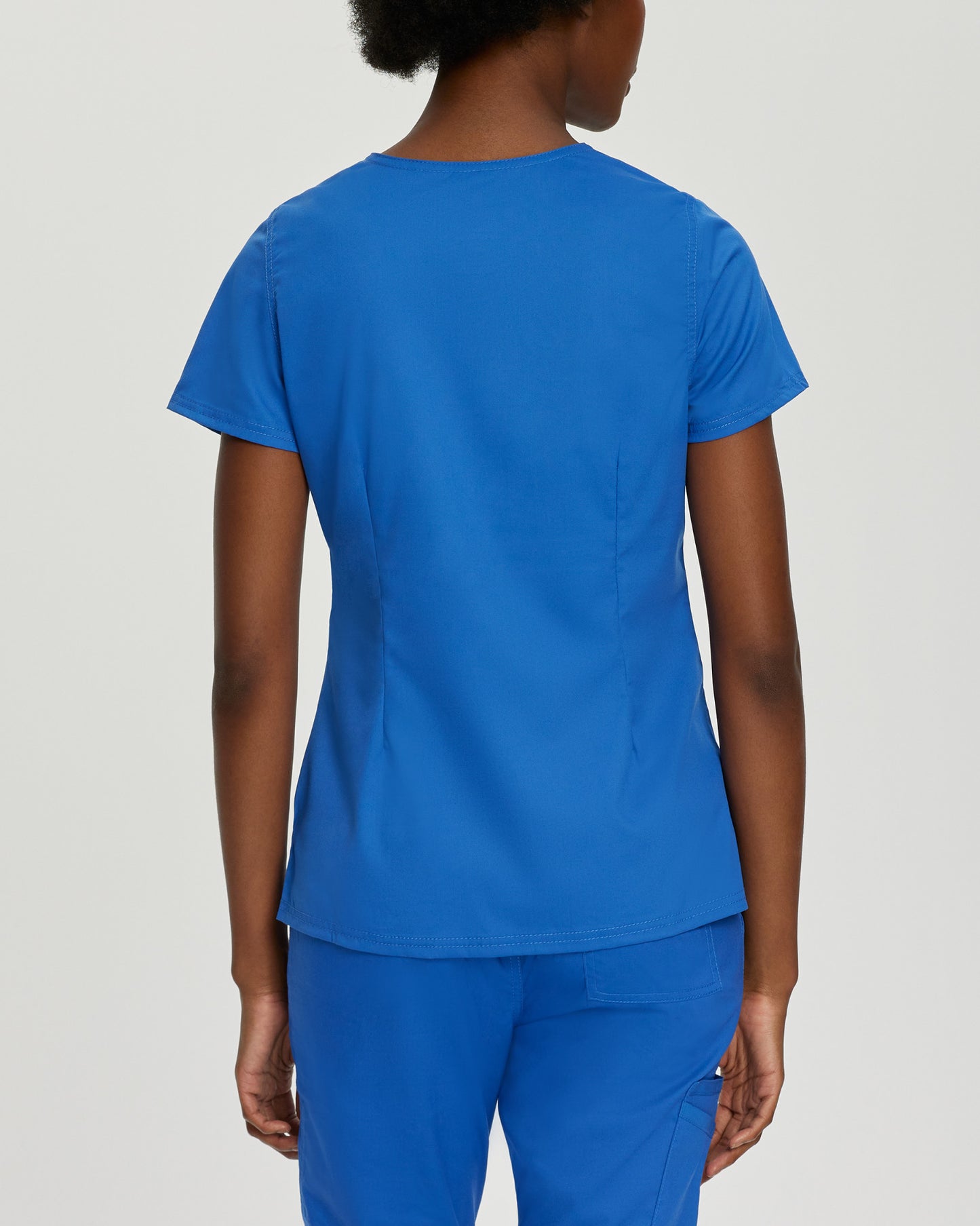 ProFlex 3-Pocket Mock Wrap Neck Top  | Royal
