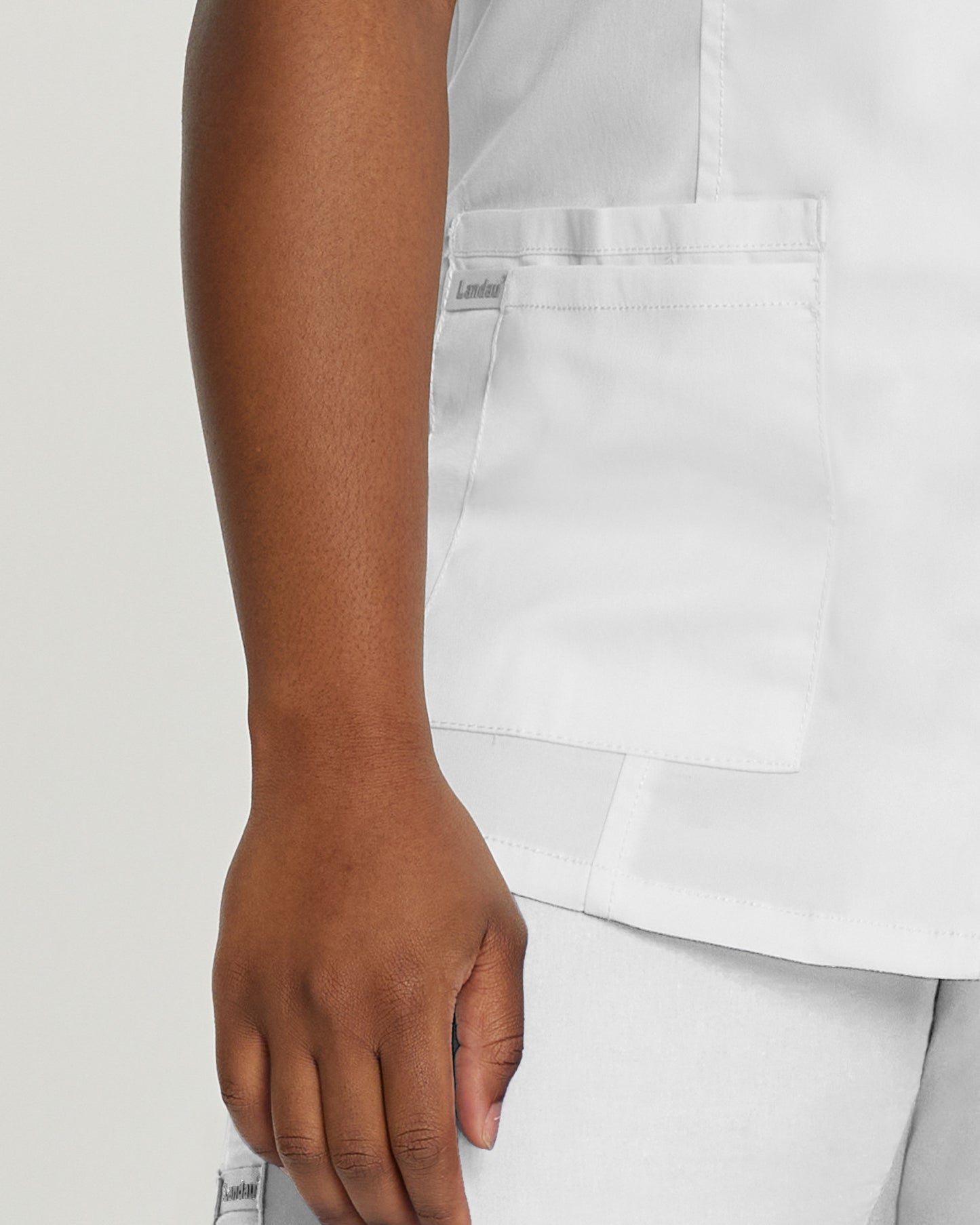 ProFlex 5-Pocket Notch Collar Top  | White