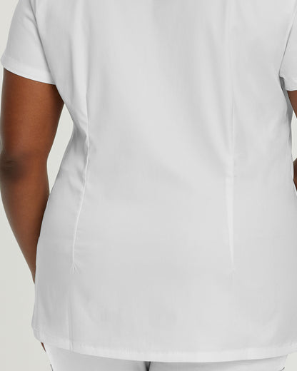 ProFlex 5-Pocket Notch Collar Top  | White