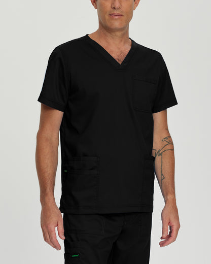 ProFlex 4-Pocket V-Neck Top  | Black