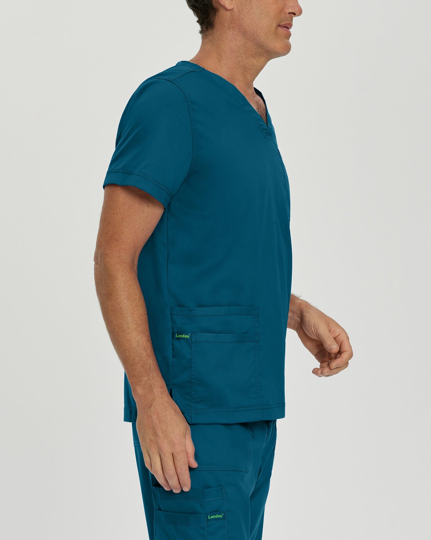 ProFlex 4-Pocket V-Neck Top  | Caribbean