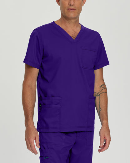 ProFlex 4-Pocket V-Neck Top  | Grape