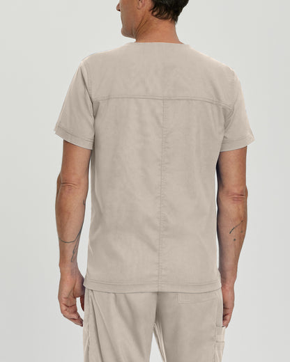 ProFlex 4-Pocket V-Neck Top  | Sandstone