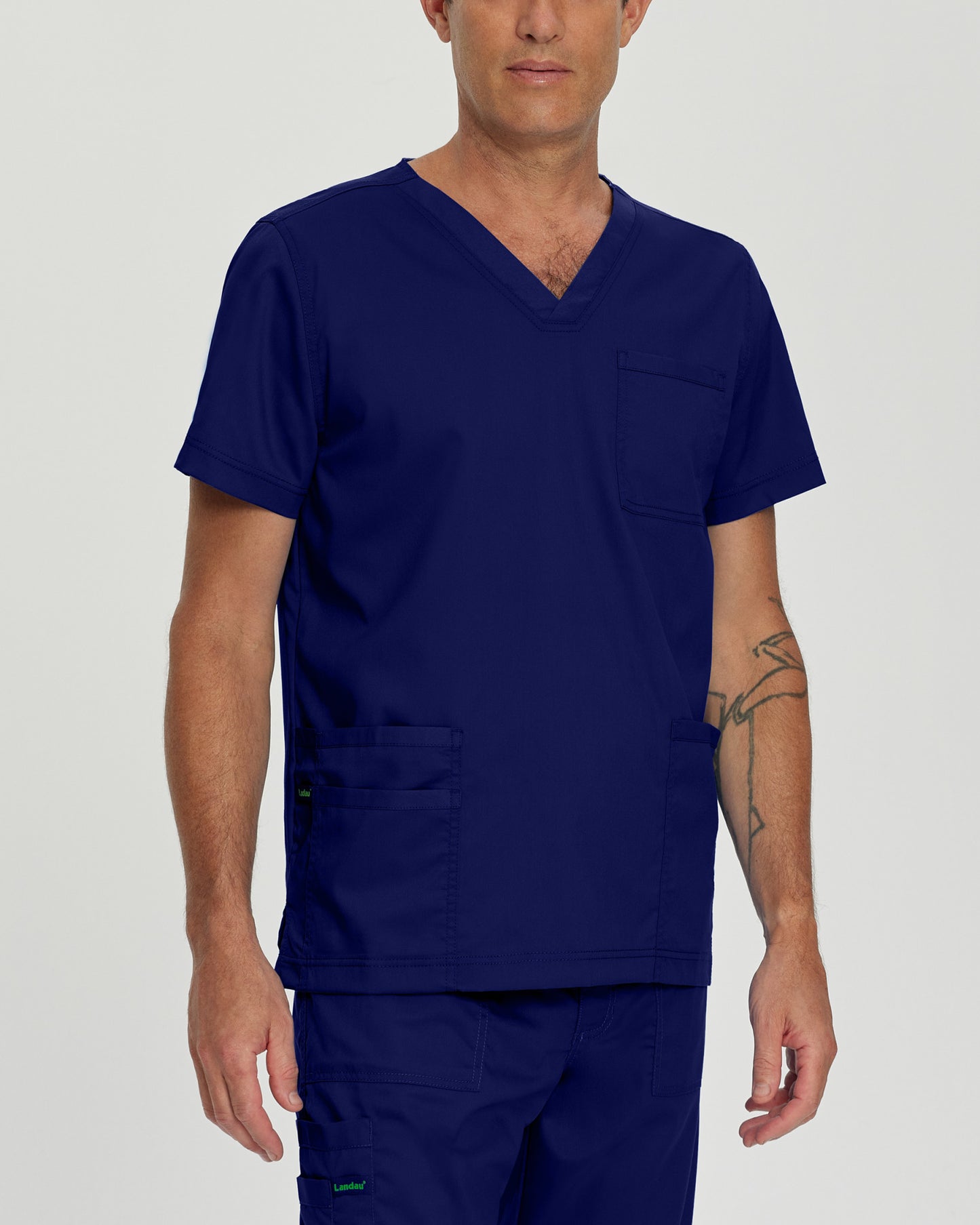 ProFlex 4-Pocket V-Neck Top  | True Navy
