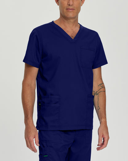 ProFlex 4-Pocket V-Neck Top  | True Navy