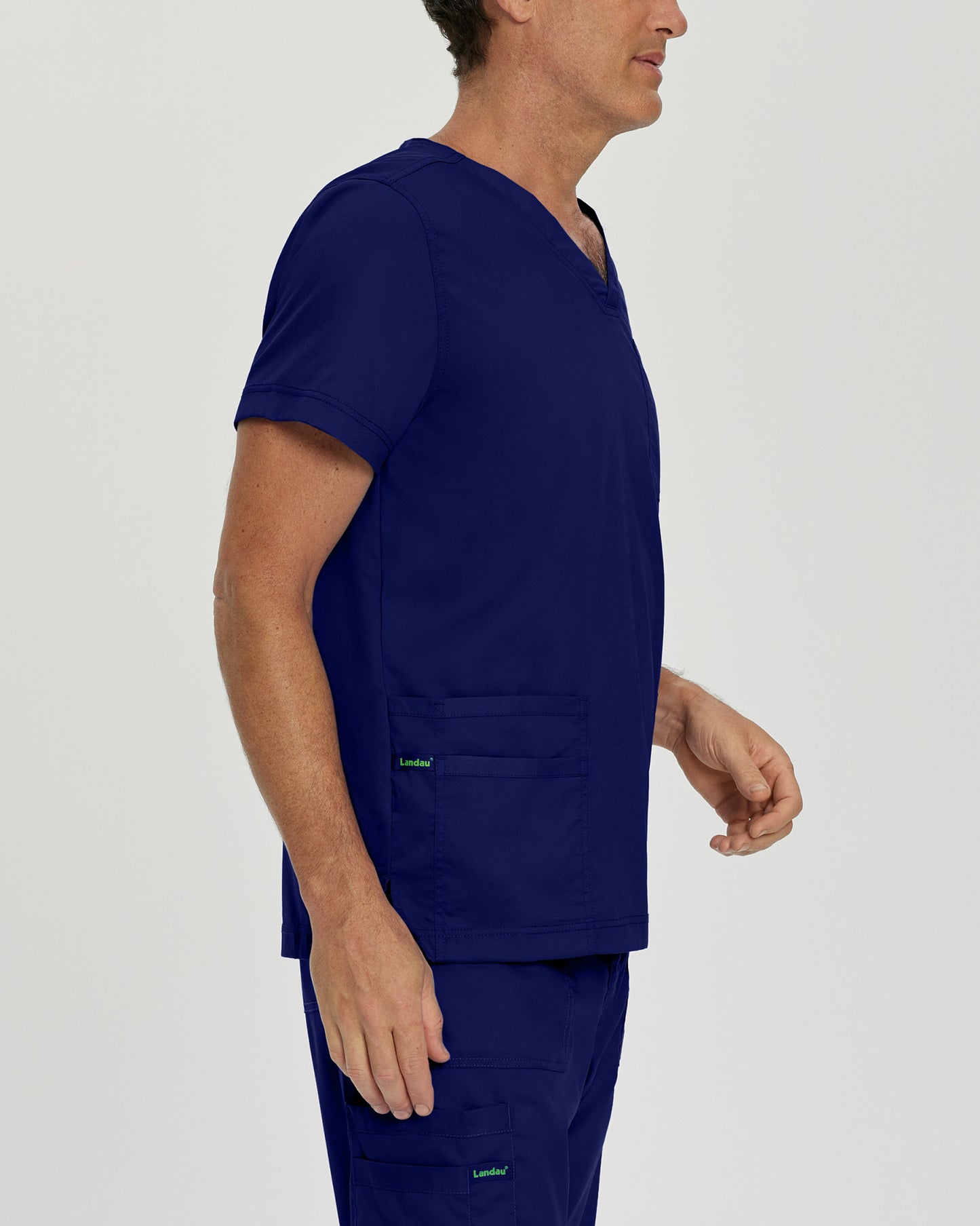ProFlex 4-Pocket V-Neck Top  | True Navy