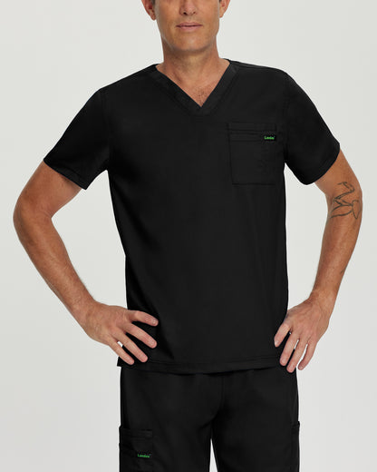 ProFlex 2-Pocket V-Neck Top  | Black