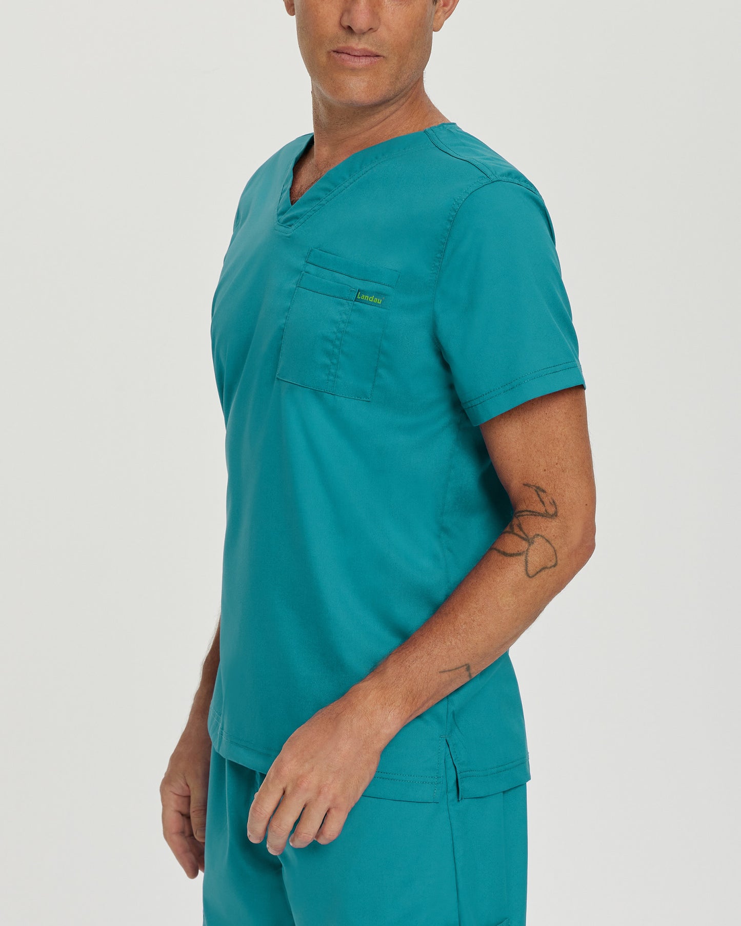 ProFlex 2-Pocket V-Neck Top  | Teal
