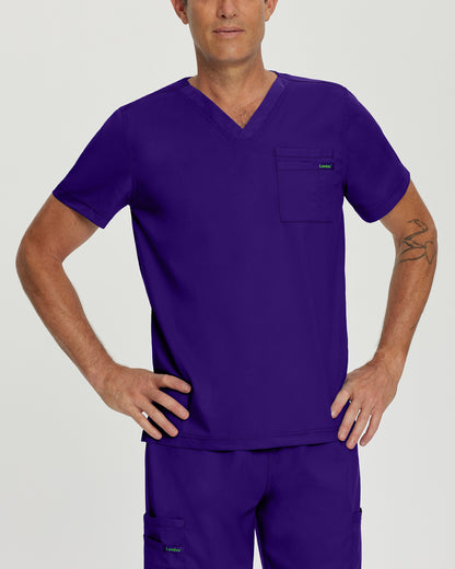 ProFlex 2-Pocket V-Neck Top  | Grape