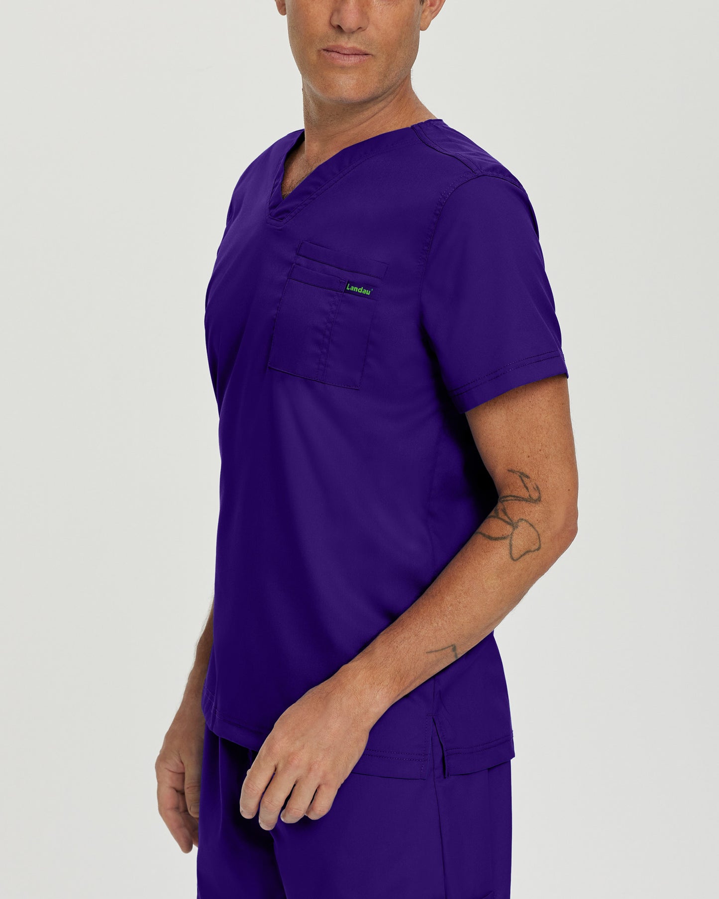 ProFlex 2-Pocket V-Neck Top  | Grape
