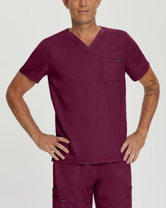 ProFlex 2-Pocket V-Neck Top  | Wine