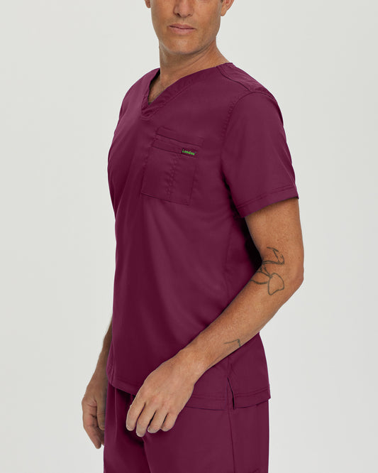 ProFlex 2-Pocket V-Neck Top  | Wine