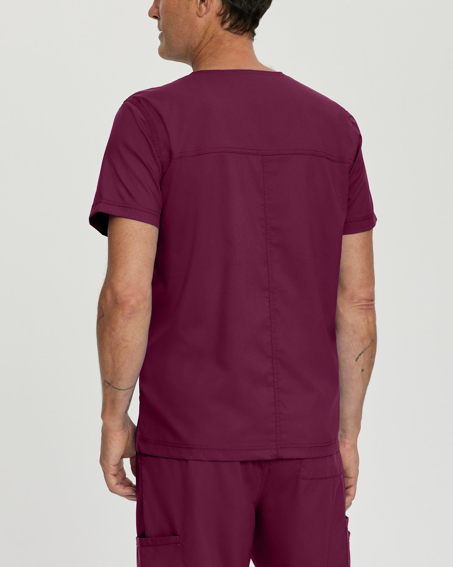 ProFlex 2-Pocket V-Neck Top  | Wine