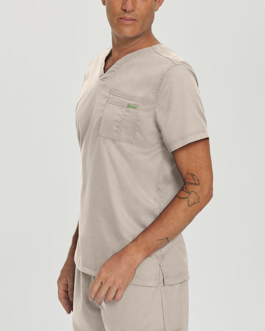 ProFlex 2-Pocket V-Neck Top  | Sandstone