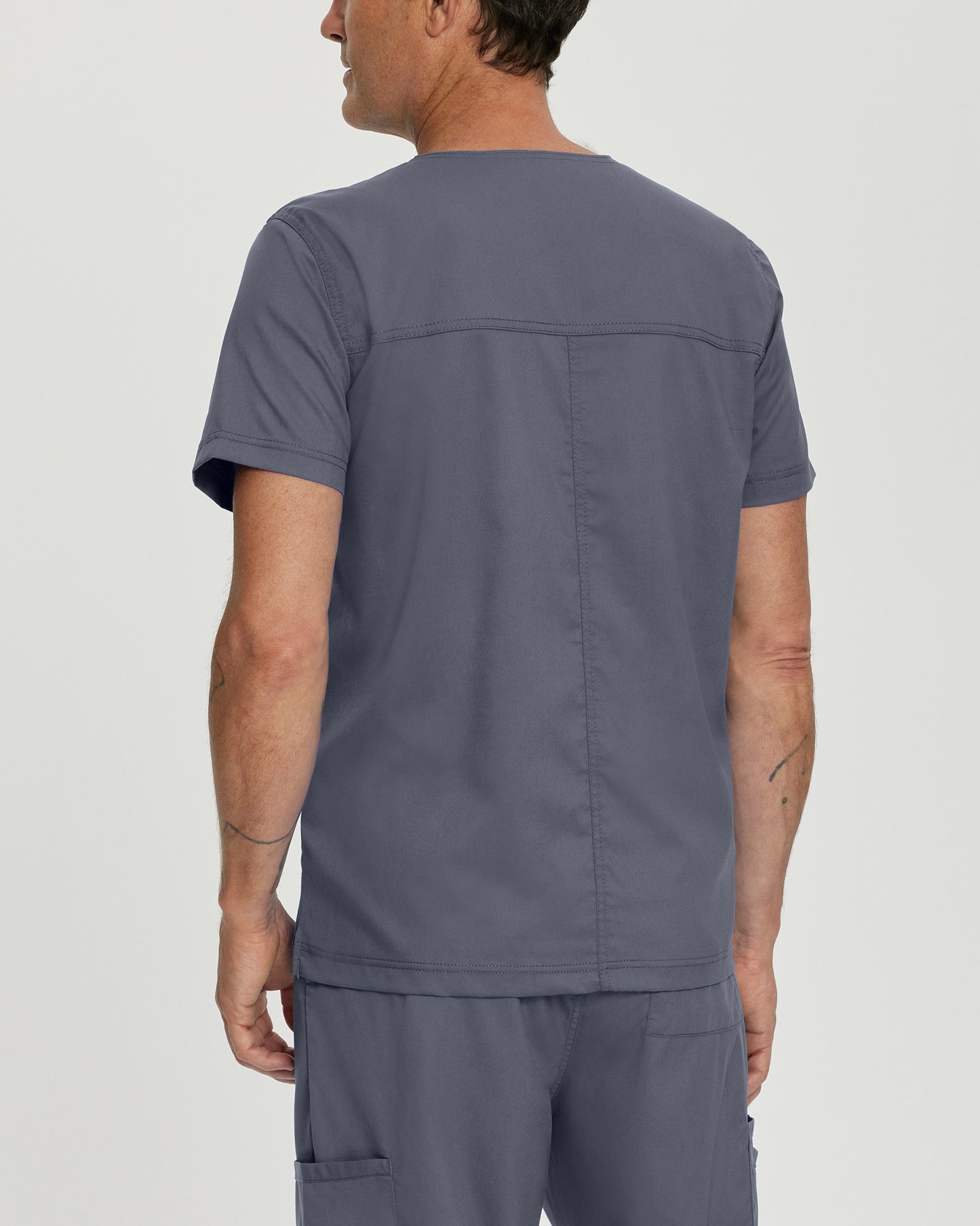 ProFlex 2-Pocket V-Neck Top  | Steel
