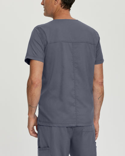 ProFlex 2-Pocket V-Neck Top  | Steel