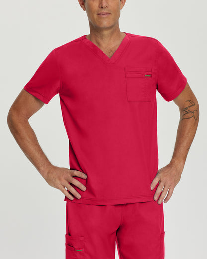 ProFlex 2-Pocket V-Neck Top  | True Red