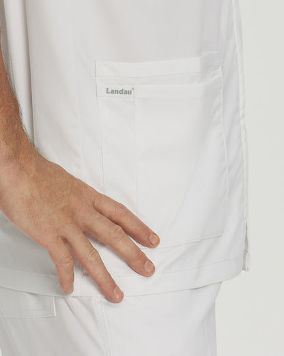 ProFlex 6-Pocket Notch Collar Top  | White