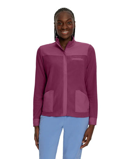 FIT 3-Pocket Warm-Up Jacket  | Raspberry Coulis