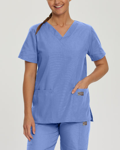 Scrub Zone 3-Pocket V-Neck Top  | Ceil