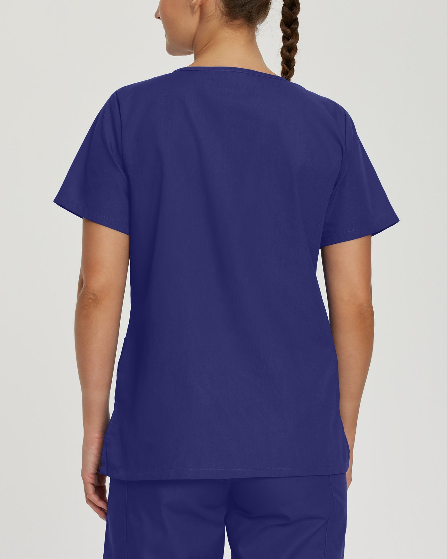 Scrub Zone 3-Pocket V-Neck Top  | Cobalt