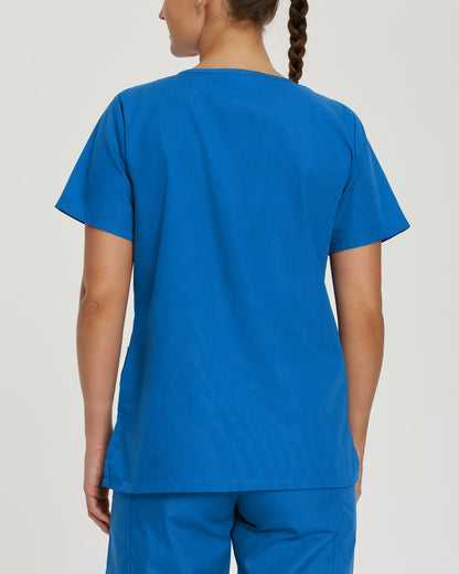 Scrub Zone 3-Pocket V-Neck Top  | Royal