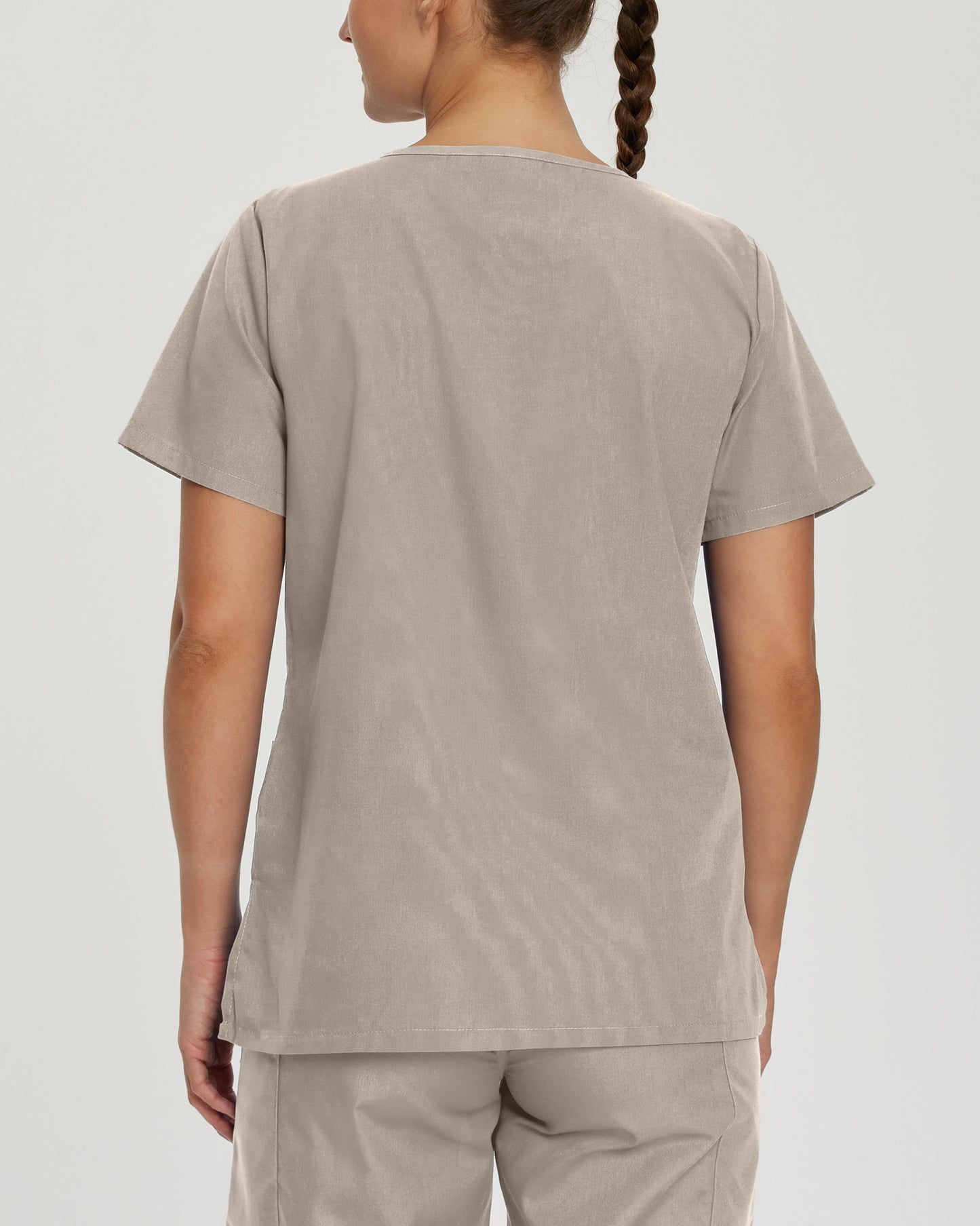 Scrub Zone 3-Pocket V-Neck Top  | Sandstone
