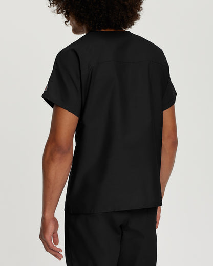 Scrub Zone 1-Pocket V-Neck Top  | Black