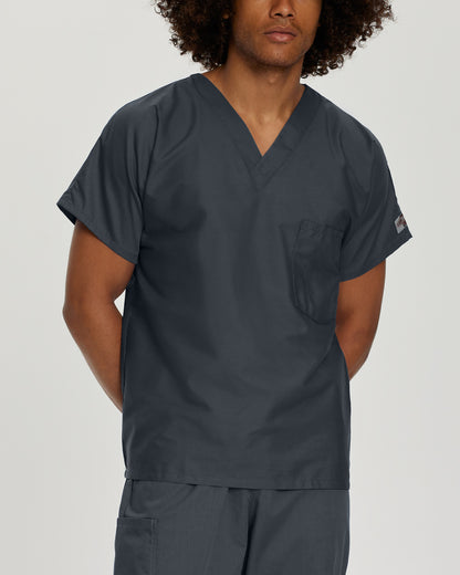 Scrub Zone 1-Pocket V-Neck Top  | Graphite