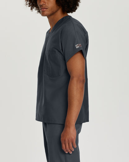 Scrub Zone 1-Pocket V-Neck Top  | Graphite