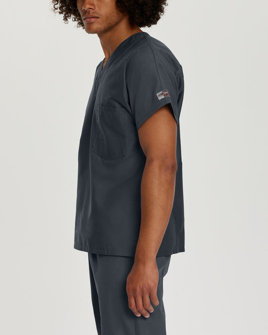 Scrub Zone 1-Pocket V-Neck Top  | Graphite