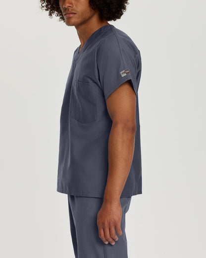 Scrub Zone 1-Pocket V-Neck Top  | Steel