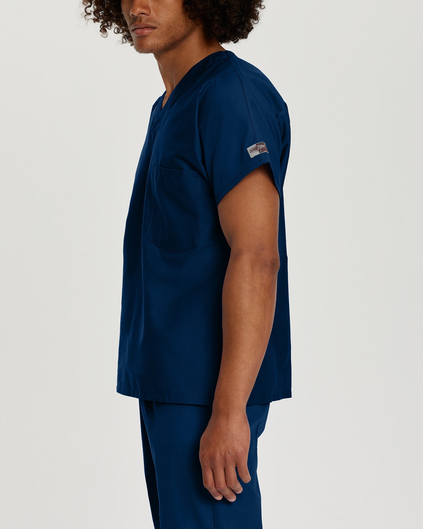 Scrub Zone 1-Pocket V-Neck Top  | Navy