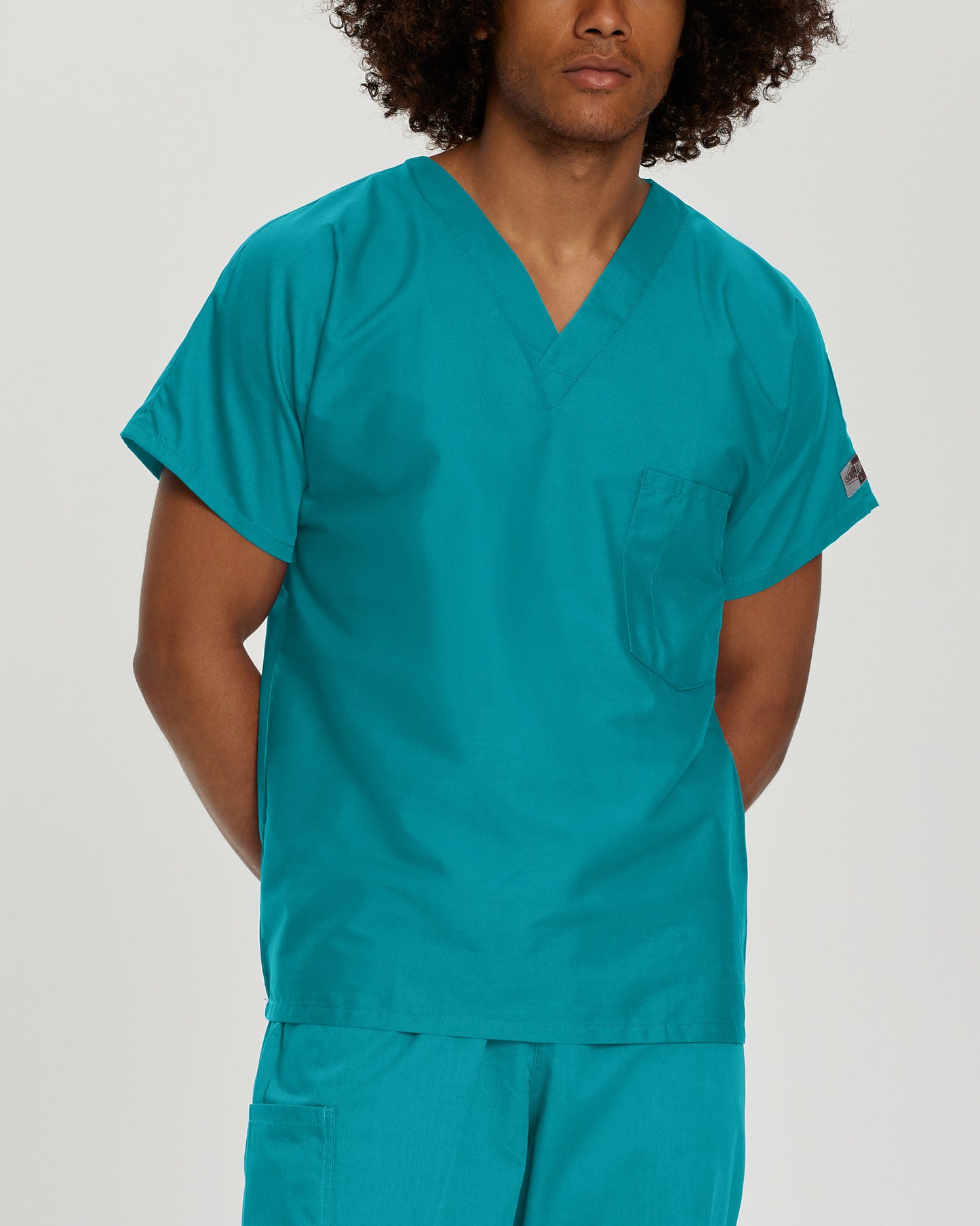 Scrub Zone 1-Pocket V-Neck Top  | Teal
