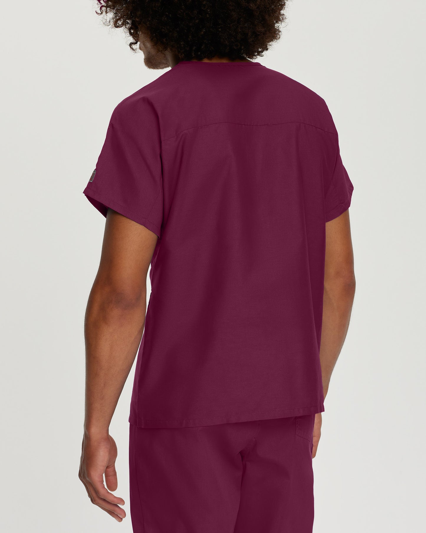 Scrub Zone 1-Pocket V-Neck Top  | Wine