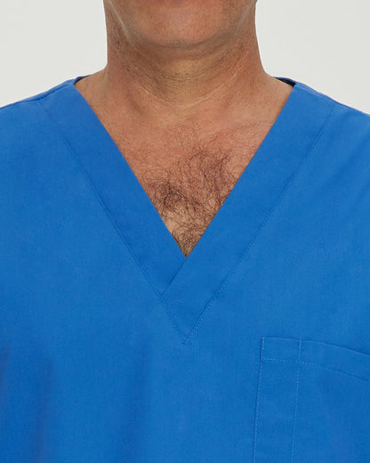 Essentials 5-Pocket V-Neck Top  | White