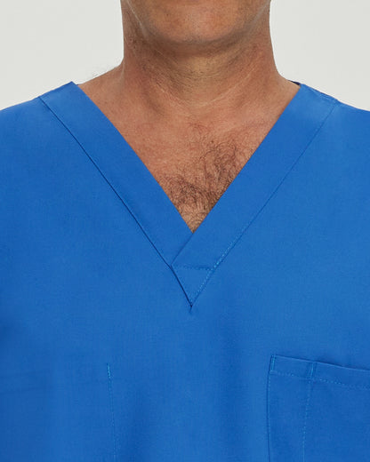 Essentials Reversible 1-Pocket V-Neck Top  | Royal