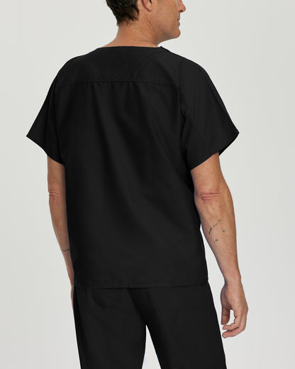Essentials Reversible 1-Pocket V-Neck Top  | Black