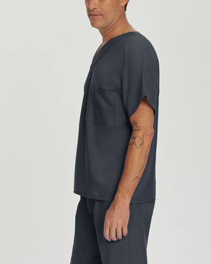Essentials Reversible 1-Pocket V-Neck Top  | Graphite