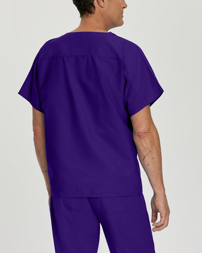Essentials Reversible 1-Pocket V-Neck Top  | Grape