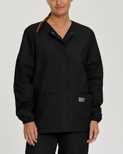 Scrub Zone 3-Pocket Warm-Up Jacket  | Black