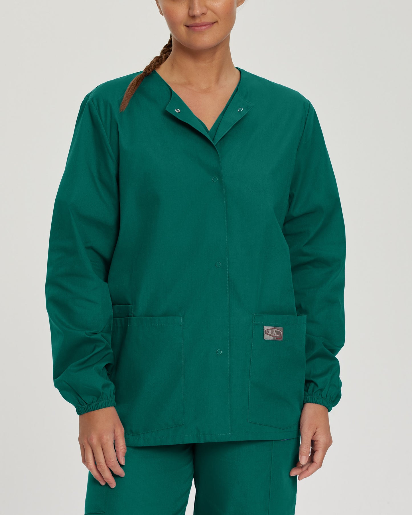 Scrub Zone 3-Pocket Warm-Up Jacket  | Hunter