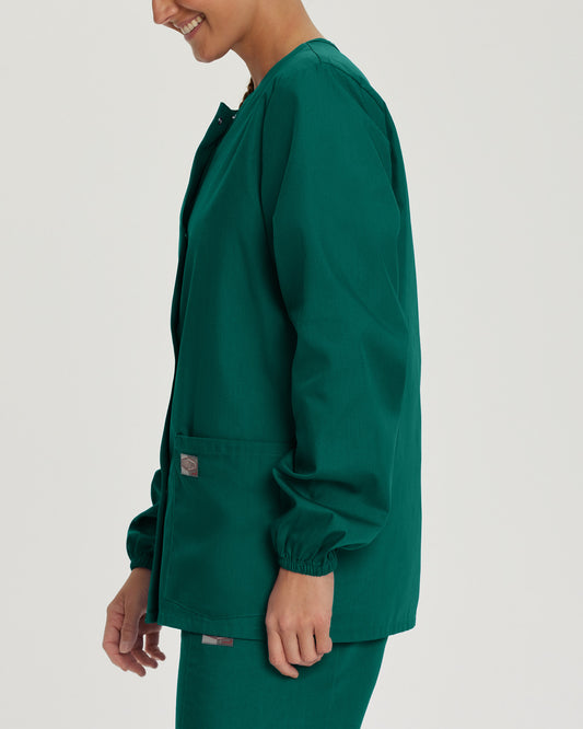 Scrub Zone 3-Pocket Warm-Up Jacket  | Hunter