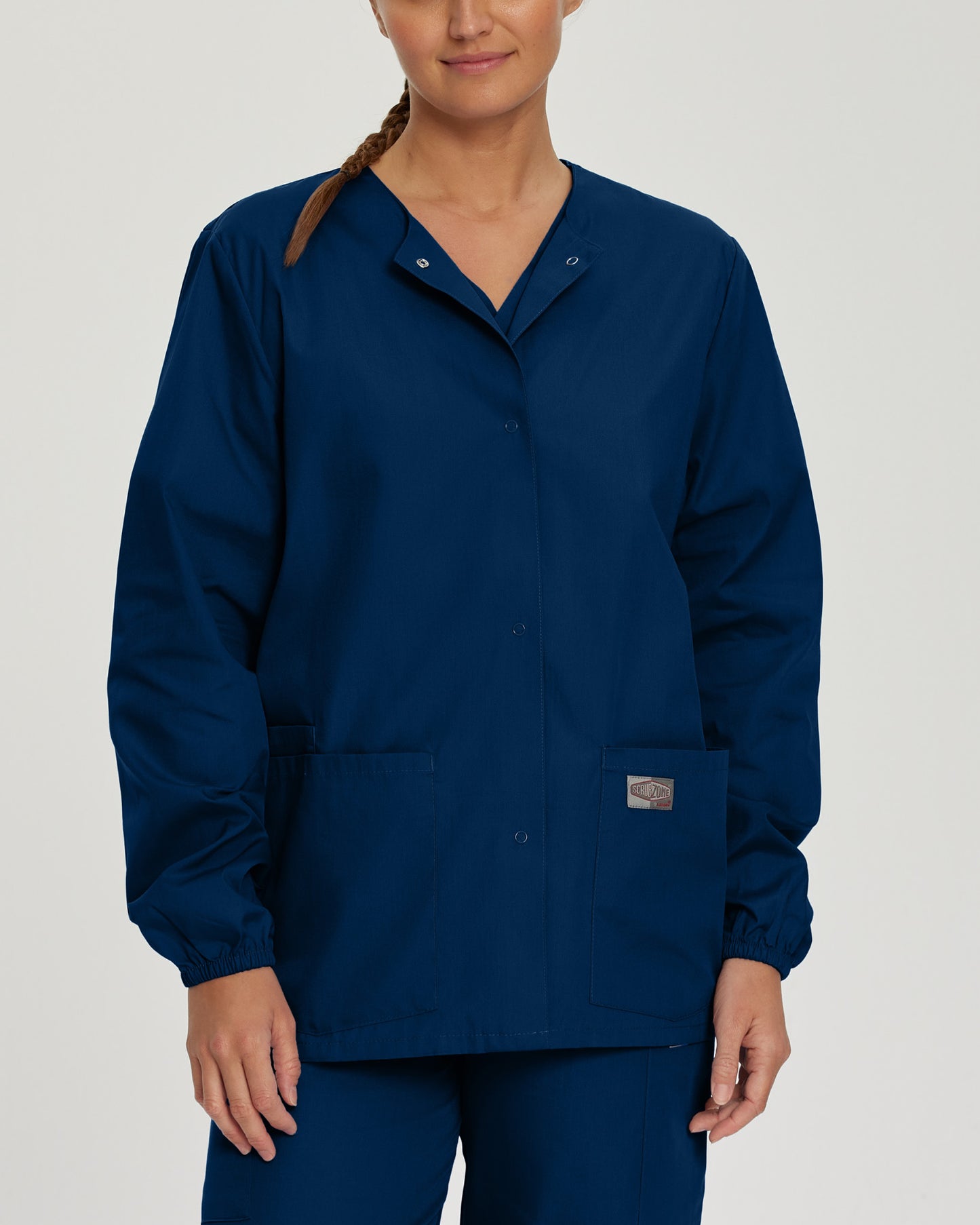 Scrub Zone 3-Pocket Warm-Up Jacket  | Navy