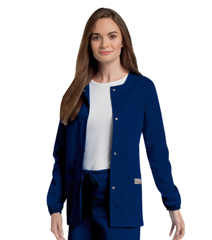 Scrub Zone 3-Pocket Warm-Up Jacket  | True Navy