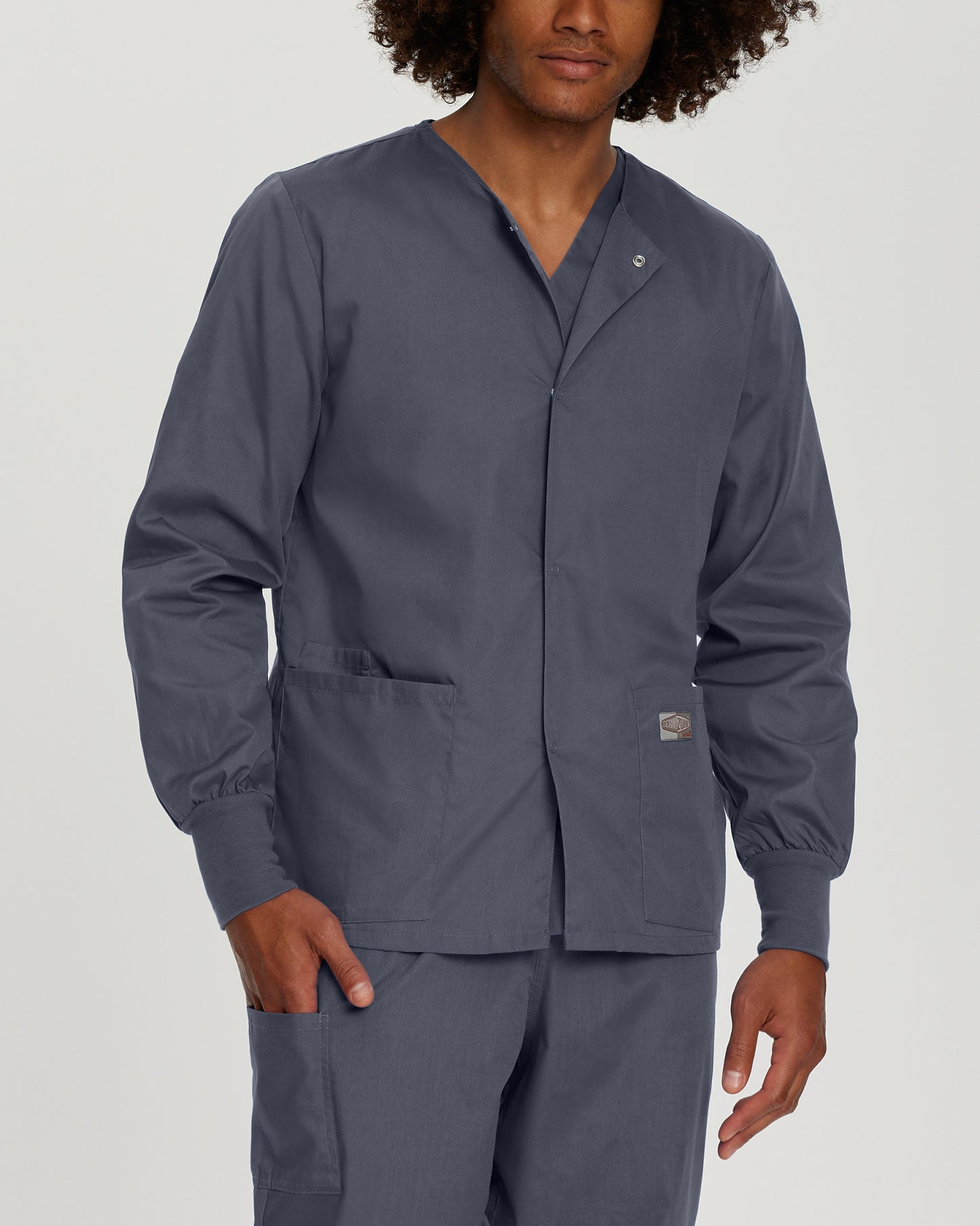 Scrub Zone 3-Pocket Warm-Up Jacket  | Steel