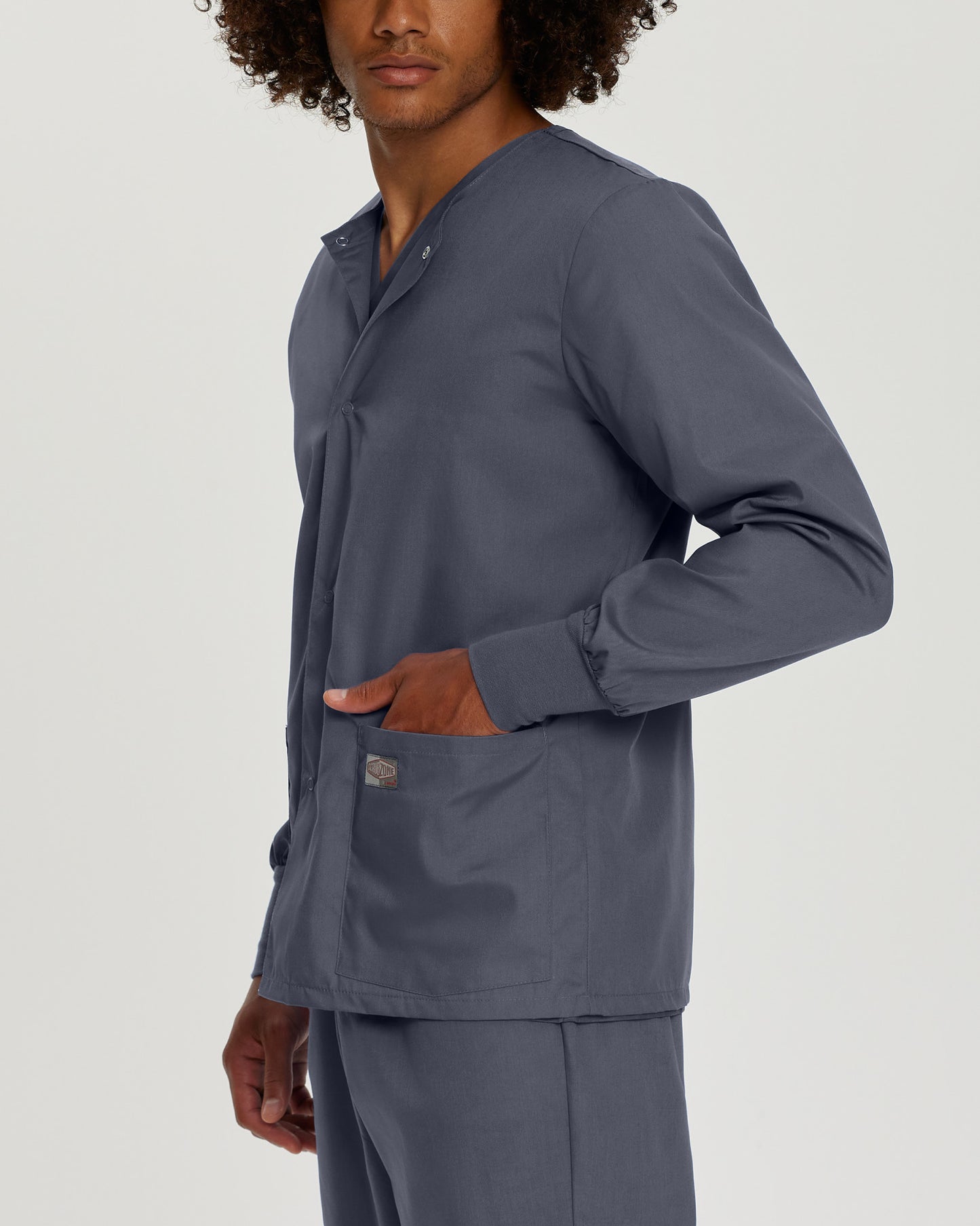 Scrub Zone 3-Pocket Warm-Up Jacket  | Steel
