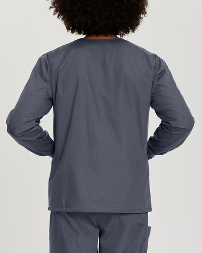 Scrub Zone 3-Pocket Warm-Up Jacket  | Steel